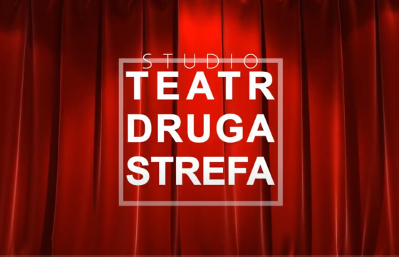 Kurtyna z napisem Teatr Druga Strefa