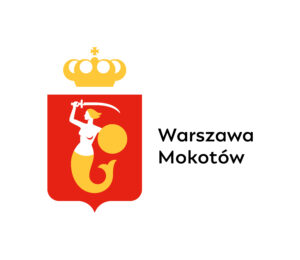 Herb Warszawy z dopiskiem Warszawa Mokotów